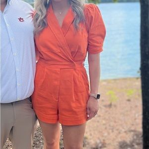 Adorable orange romper